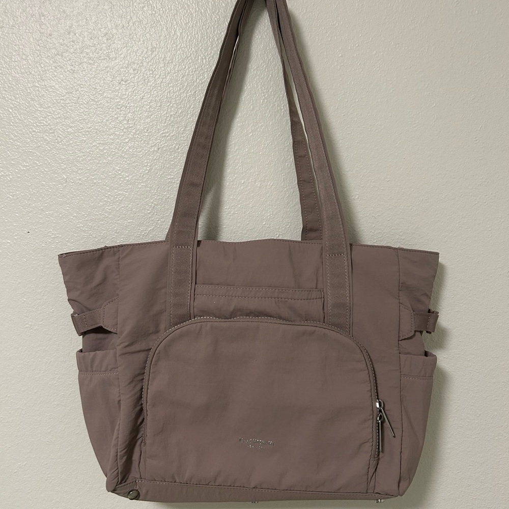 Isaac Mizrahi Mauve / Taupe Tote Bag